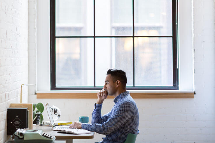 Is a debt agreement a good idea - Man working at desk
